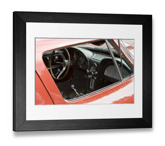 Framed Print : WA, Seattle, classic American automobile
