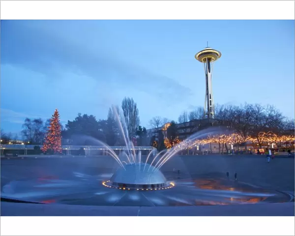 WA, Seattle, Seattle Center, International Fountain
