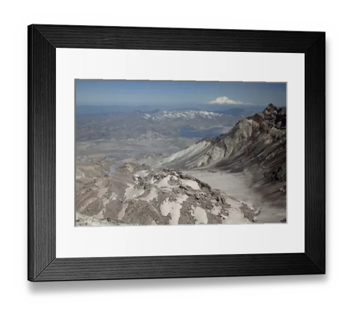 Framed Print : WA, Mount Saint Helens National Volcanic Monument, view of the lava dome from the crater rim