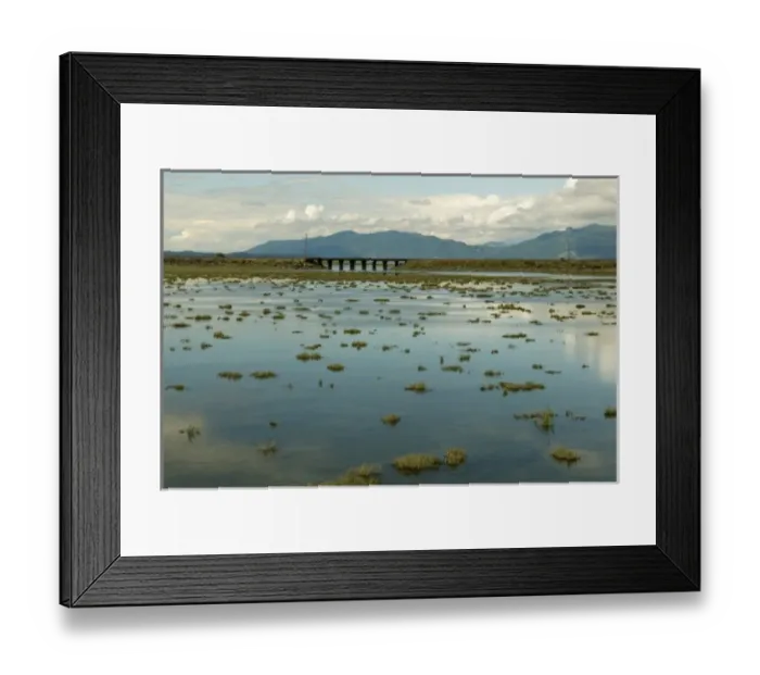 Framed Print : USA, WA, Skagit County, Anacortes. Tidal flats reflect clouds and sky Framed Print : USA, WA, Skagit County, Anacortes. Tidal flats reflect clouds and sky