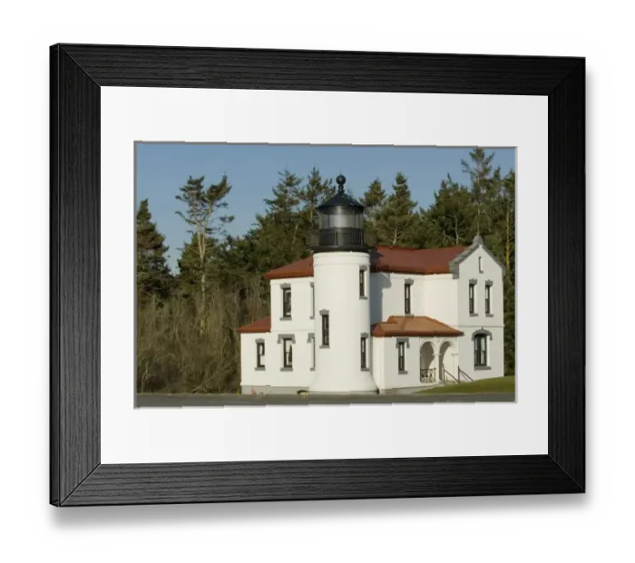 Framed Print : Admiralty Head Lighthouse originally built in 1861. Built new lighthouse 1903 which Framed Print : Admiralty Head Lighthouse originally built in 1861. Built new lighthouse 1903 which