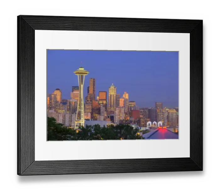 Framed Print : WA, Seattle, skyline from Kerry Park Framed Print : WA, Seattle, skyline from Kerry Park