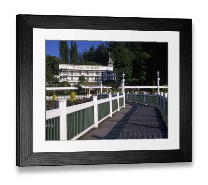 Framed Print : WA, San Juan Island, Roche Harbor Resort, Hotel De Haro Framed Print : WA, San Juan Island, Roche Harbor Resort, Hotel De Haro