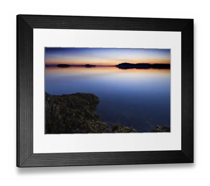 Framed Print : USA, WA, San Juan Island, Limestone Point Dawn