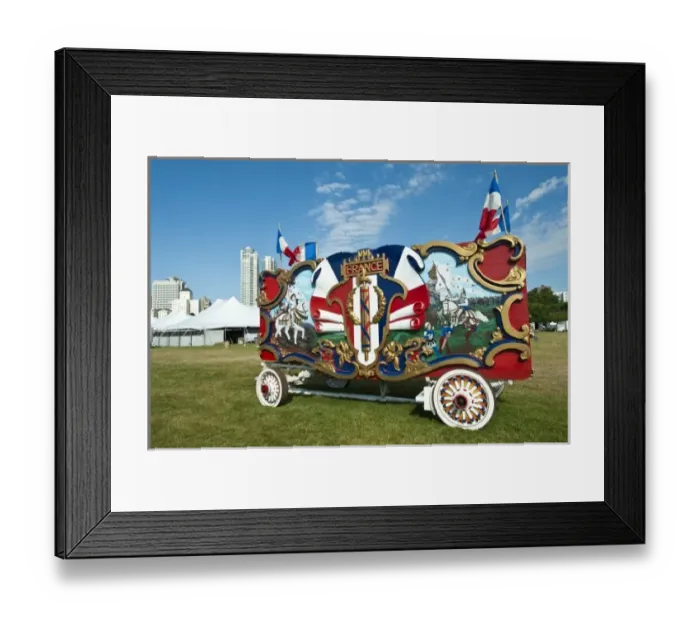 Framed Print : Milwaukee, Wisconsin. Historic circus wagons at the annual Great CIrcus Parade