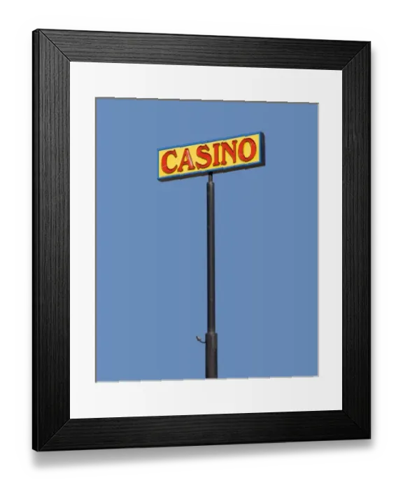 Framed Print : WA, Ellensburg, Wild Goose Casino sign Framed Print : WA, Ellensburg, Wild Goose Casino sign