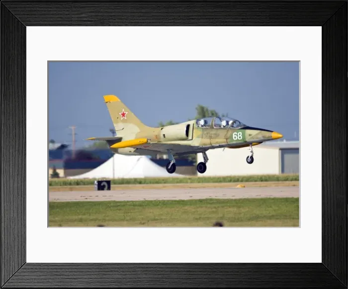 Framed Print : Russian L-39 Flight Trainer Albatross at Oshkosh, Wisconsin Framed Print : Russian L-39 Flight Trainer Albatross at Oshkosh, Wisconsin