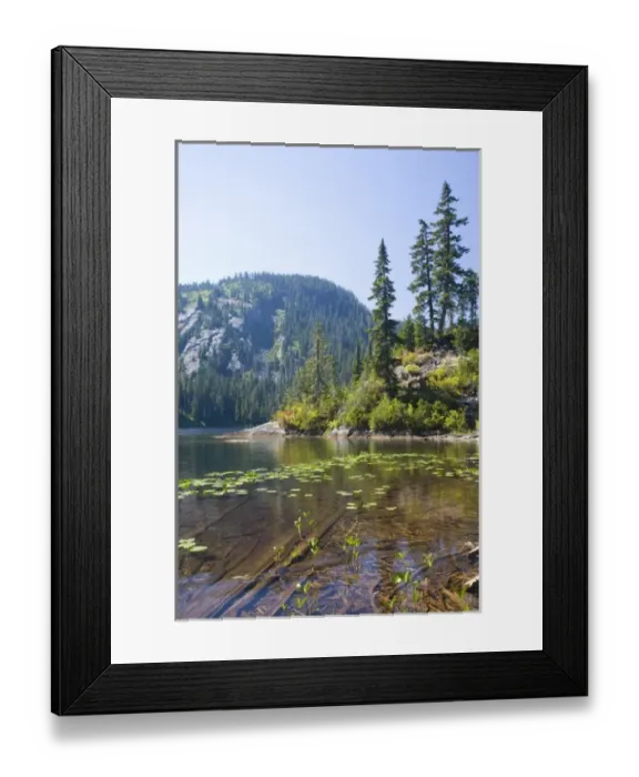 Framed Print : WA, Alpine Lakes Wilderness, Lake Dorothy, large alpine lake surrounded by old forest Framed Print : WA, Alpine Lakes Wilderness, Lake Dorothy, large alpine lake surrounded by old forest