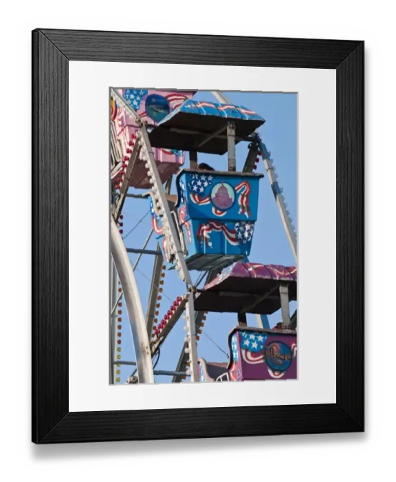 Framed Print : Milwaukee, Wisconsin. The ferris wheel ride at the annual Great CIrcus Parade