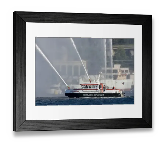 Framed Print : WA, Seattle, Lake Union, 4th of July Framed Print : WA, Seattle, Lake Union, 4th of July