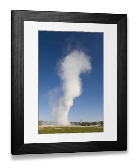 Framed Print : WY, Yellowstone National Park, Old Faithful Geyser Framed Print : WY, Yellowstone National Park, Old Faithful Geyser