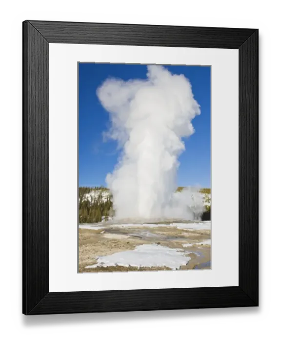Framed Print : USA, WY, Yellowstone NP, Old Faithful Geyser Framed Print : USA, WY, Yellowstone NP, Old Faithful Geyser