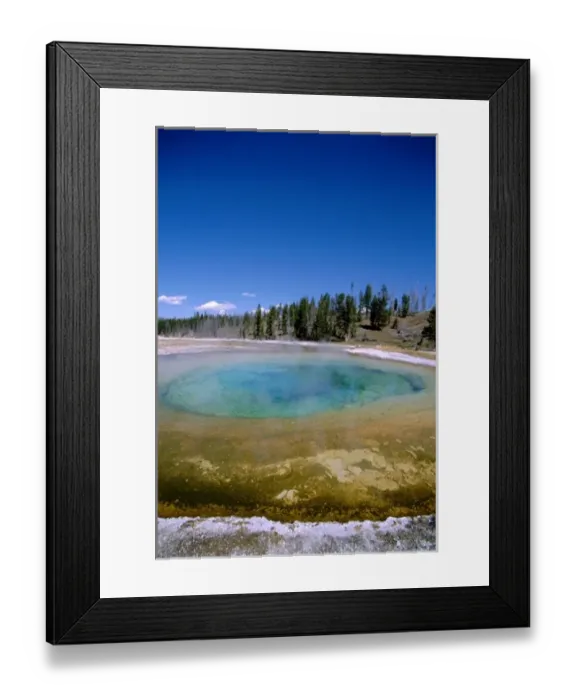 Framed Print : North America, USA, Wyoming, Yellowstone National Park. Upper Geyser Basin, Beauty Pool