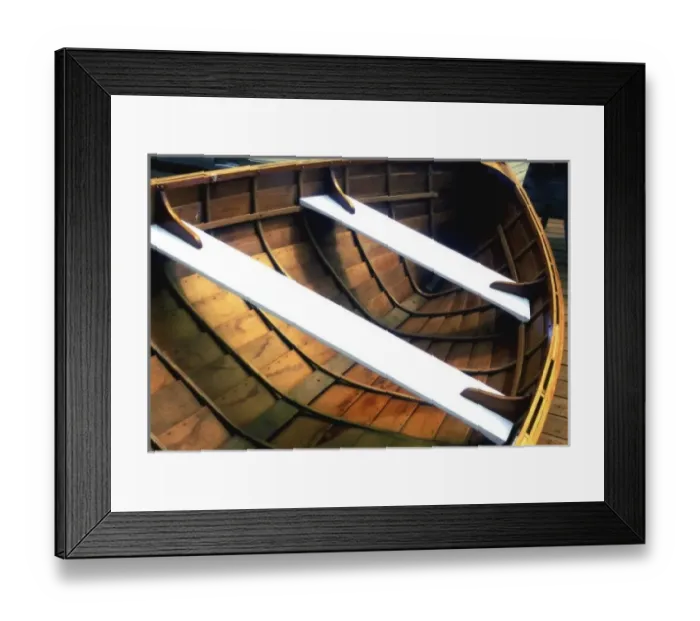 Framed Print : Closeup of a skiff Framed Print : Closeup of a skiff