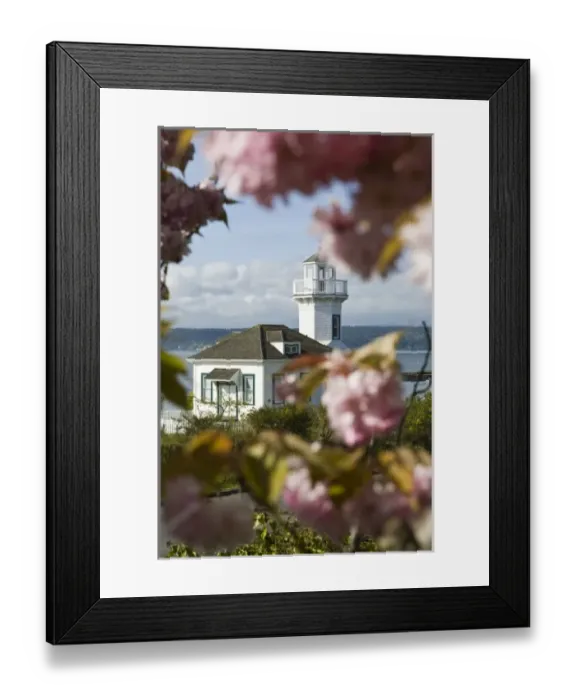 Framed Print : Small lighthouse in Port Townsend, WA Framed Print : Small lighthouse in Port Townsend, WA