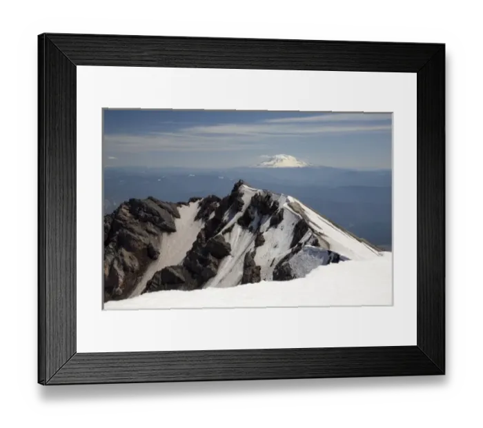 Framed Print : WA, Mount Saint Helens National Volcanic Monument, view from the crater rim, Mount