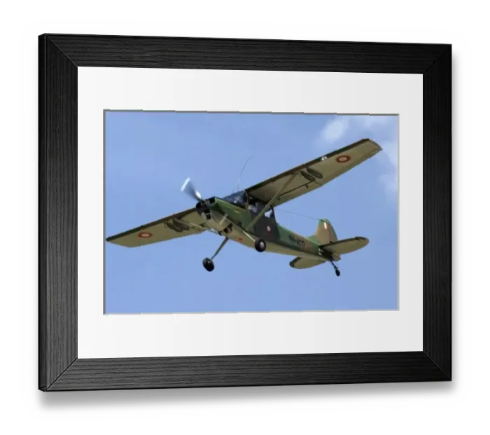 Framed Print : Cessna OE-1 Bird Dog at CAF Air Show showing Maltese markings in the sky