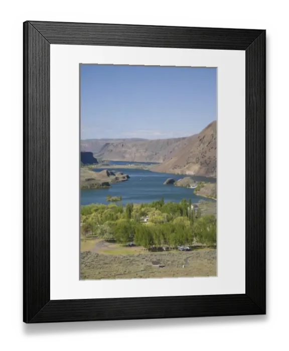 Framed Print : WA, Grant County; Lower Grand Coulee, view of Sun Lakes State Park Framed Print : WA, Grant County; Lower Grand Coulee, view of Sun Lakes State Park