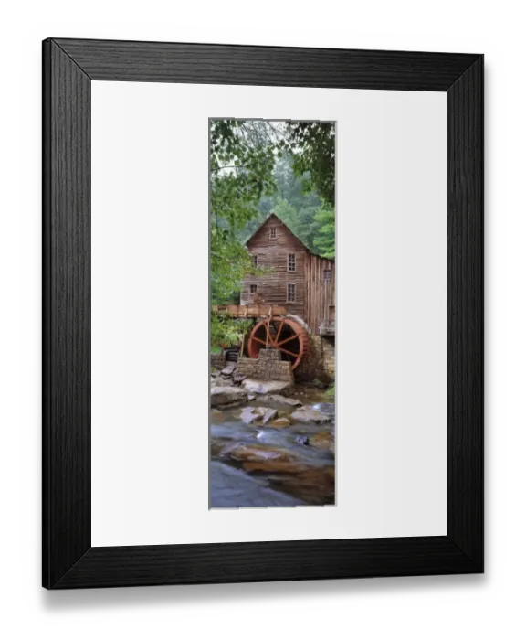 Framed Print : USA, West Virginia, Babcock SP. The vertical format enhances the aging structures Framed Print : USA, West Virginia, Babcock SP. The vertical format enhances the aging structures