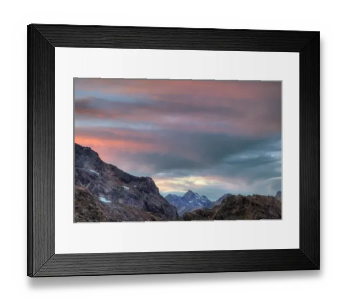 Framed Print : WA, Alpine Lakes Wilderness, Stuart Range, Argonaut Peak, sunset Framed Print : WA, Alpine Lakes Wilderness, Stuart Range, Argonaut Peak, sunset