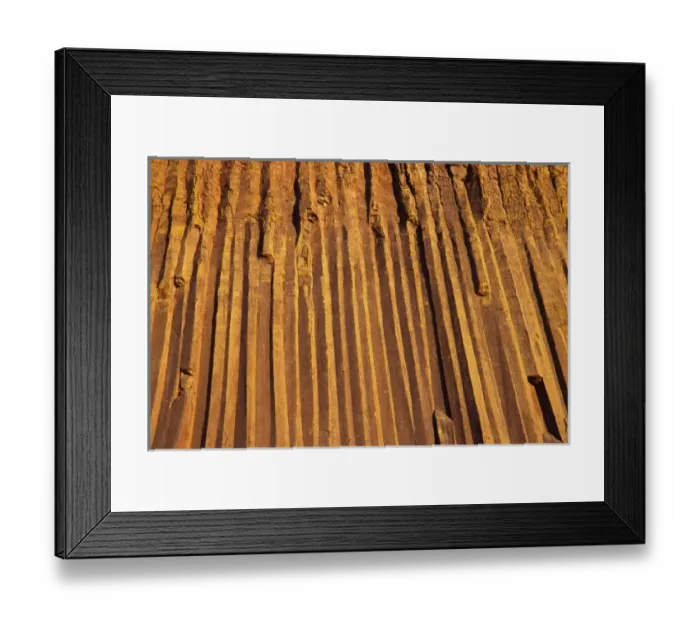 Framed Print : Devils Tower National Monument, Wyoming, USA. Hexagonal Columns on Devils Tower Framed Print : Devils Tower National Monument, Wyoming, USA. Hexagonal Columns on Devils Tower