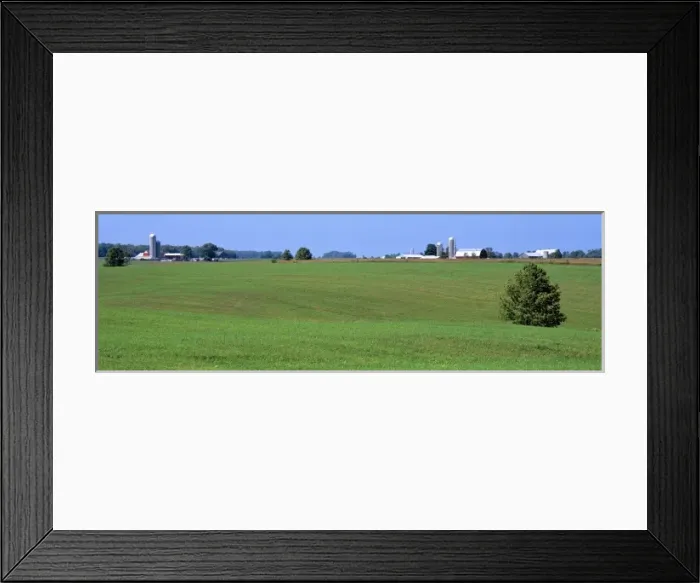 Framed Print : USA, Wisconsin, Kewaunee Co. Silos mark farm sites in rural Wisconsins Kewaunee County Framed Print : USA, Wisconsin, Kewaunee Co. Silos mark farm sites in rural Wisconsins Kewaunee County