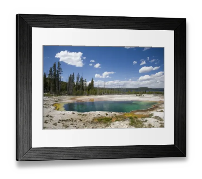 Framed Print : WY, Yellowstone National Park, West Thumb Geyser Basin, on the shore of Yellowstone Lake Framed Print : WY, Yellowstone National Park, West Thumb Geyser Basin, on the shore of Yellowstone Lake