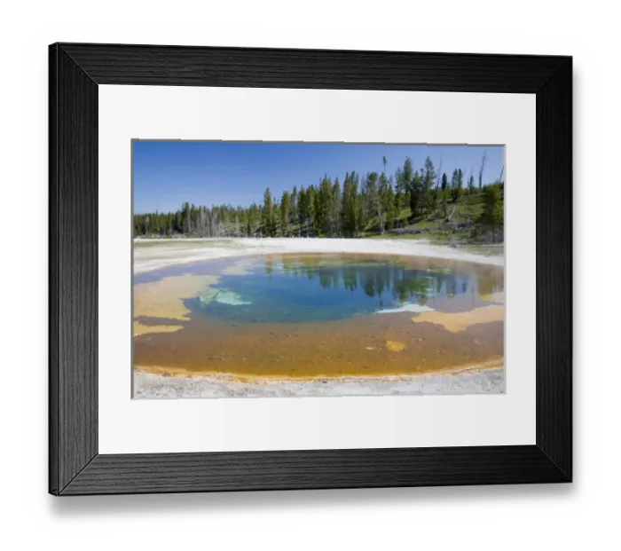 Framed Print : WY, Yellowstone National Park, Upper Geyser Basin, Beauty Pool Framed Print : WY, Yellowstone National Park, Upper Geyser Basin, Beauty Pool