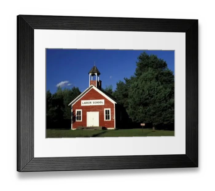 Framed Print : USA, Wisconsin, Prentice. One-room school house Framed Print : USA, Wisconsin, Prentice. One-room school house