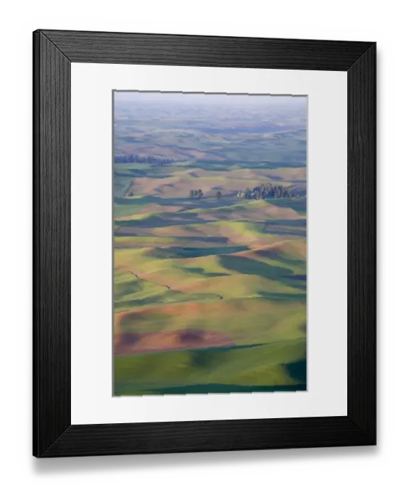 Framed Print : USA, Washington, Whitman County, Palouse Farmland, view from Steptoe Butte Framed Print : USA, Washington, Whitman County, Palouse Farmland, view from Steptoe Butte