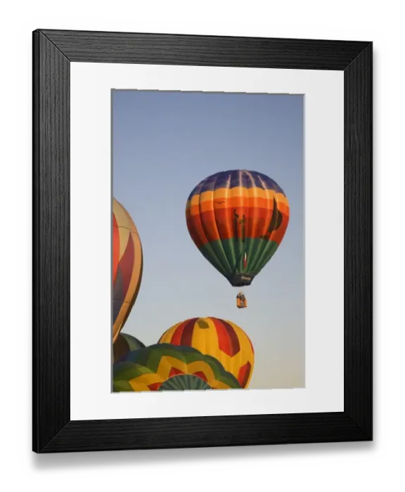 Framed Print : WA, Prosser, The Great Prosser Balloon Rally, Hot air balloons in flight Framed Print : WA, Prosser, The Great Prosser Balloon Rally, Hot air balloons in flight