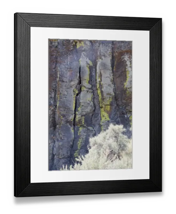 Framed Print : WA, George, Frenchman Coulee, Columnar basalt formation Framed Print : WA, George, Frenchman Coulee, Columnar basalt formation