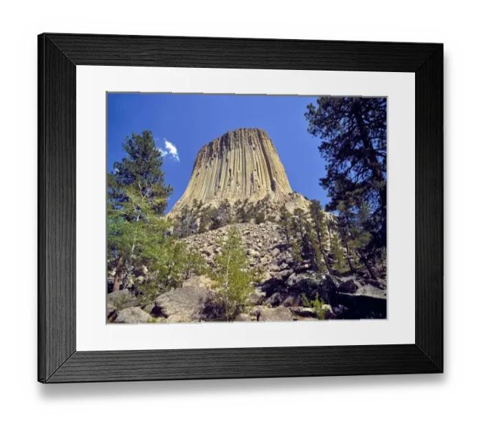Framed Print : USA, Wyoming, Devils Tower NM. The mysterious Devils Tower, a national monument in Wyoming Framed Print : USA, Wyoming, Devils Tower NM. The mysterious Devils Tower, a national monument in Wyoming