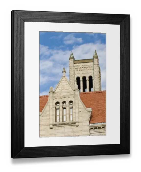 Framed Print : USA, WV, West Virginia, Parkersburg. Wood County Courthouse constructed in 1899 listed Framed Print : USA, WV, West Virginia, Parkersburg. Wood County Courthouse constructed in 1899 listed