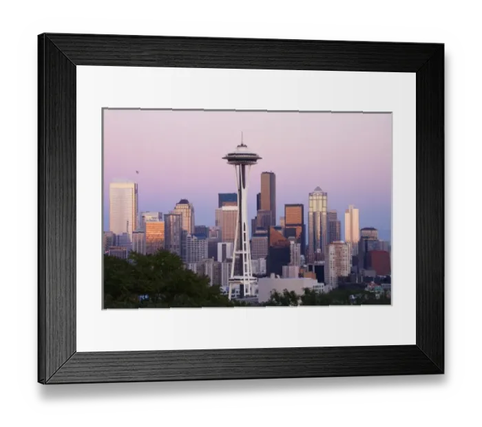 Framed Print : WA, Seattle, Seattle skyline with Space Needle, view from Kerry Park Framed Print : WA, Seattle, Seattle skyline with Space Needle, view from Kerry Park