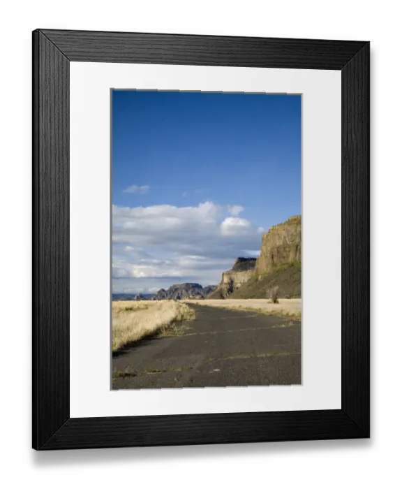 Framed Print : WA, Grant County, near Electric City, Upper Grand Coulee, old highway 155 Framed Print : WA, Grant County, near Electric City, Upper Grand Coulee, old highway 155