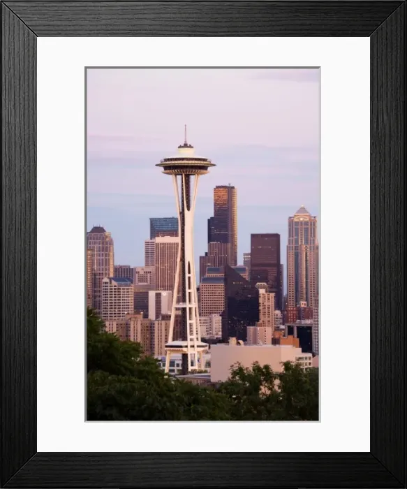 Framed Print : WA, Seattle, Seattle skyline with Space Needle, view from Kerry Park Framed Print : WA, Seattle, Seattle skyline with Space Needle, view from Kerry Park