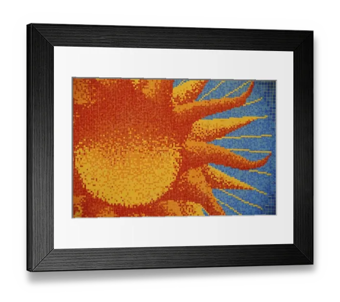 Framed Print : Cruise Ship, Oceania Cruises, Insignia. Sun mosaic