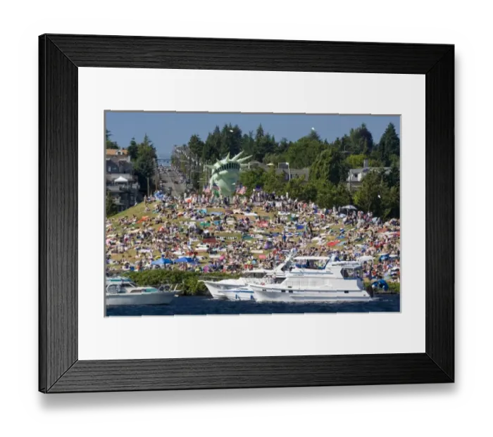 Framed Print : WA, Seattle, Gasworks Park, 4th of July Framed Print : WA, Seattle, Gasworks Park, 4th of July