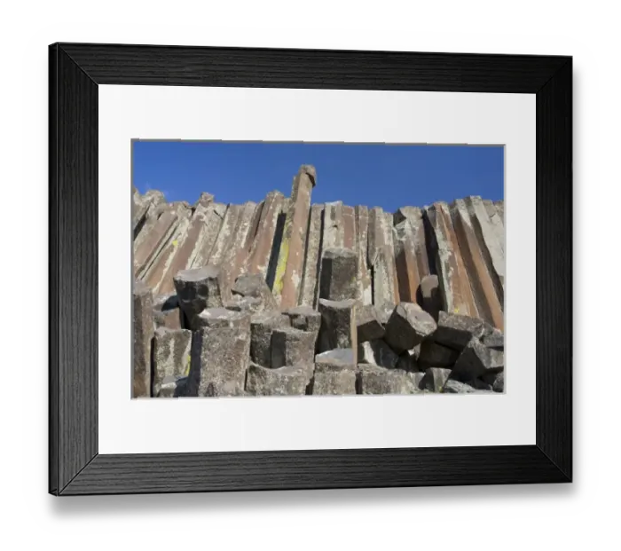 Framed Print : WA, Othello, Columbia National Wildlife Refuge, columnar basalt formation Framed Print : WA, Othello, Columbia National Wildlife Refuge, columnar basalt formation