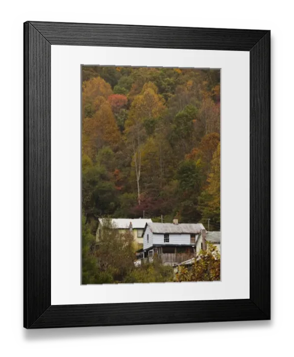 Framed Print : USA, West Virginia, Maybeury. National Coal Heritage Area, coal town houses Framed Print : USA, West Virginia, Maybeury. National Coal Heritage Area, coal town houses