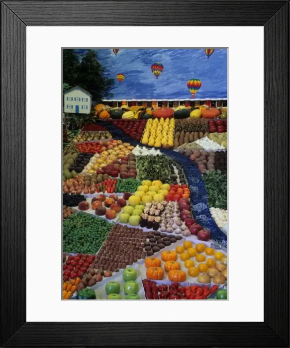 Framed Print : Vegetables on display at Puyallup Fair, Washington, United States Framed Print : Vegetables on display at Puyallup Fair, Washington, United States