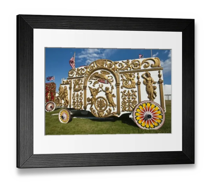 Framed Print : Milwaukee, Wisconsin. Historic circus wagons at the annual Great CIrcus Parade