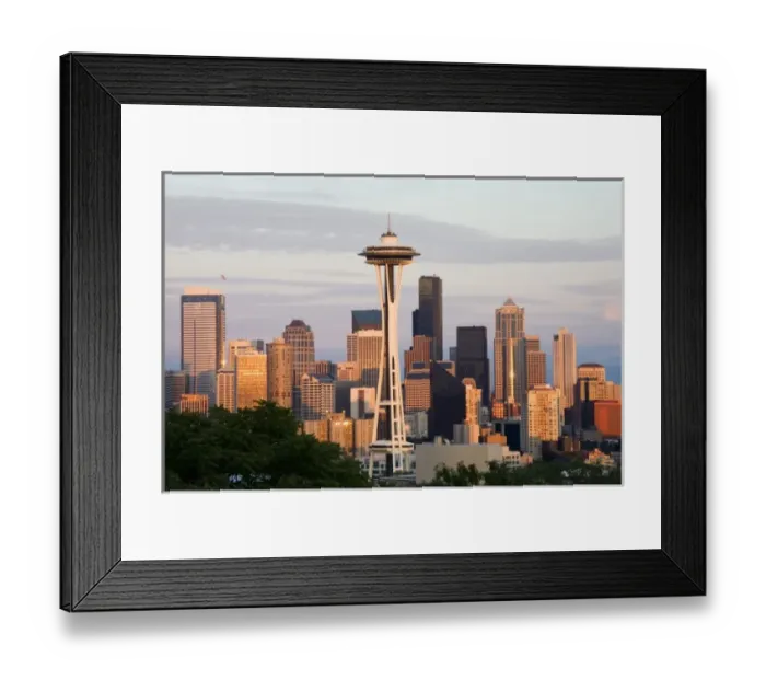 Framed Print : WA, Seattle, Seattle skyline with Space Needle, view from Kerry Park Framed Print : WA, Seattle, Seattle skyline with Space Needle, view from Kerry Park