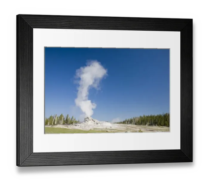 Framed Print : WY, Yellowstone National Park, Upper Geyser Basin, Castle Geyser Framed Print : WY, Yellowstone National Park, Upper Geyser Basin, Castle Geyser