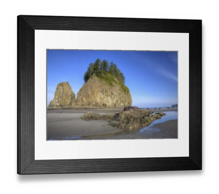 Framed Print : USA, Washington, Olympic National Park, Second Beach