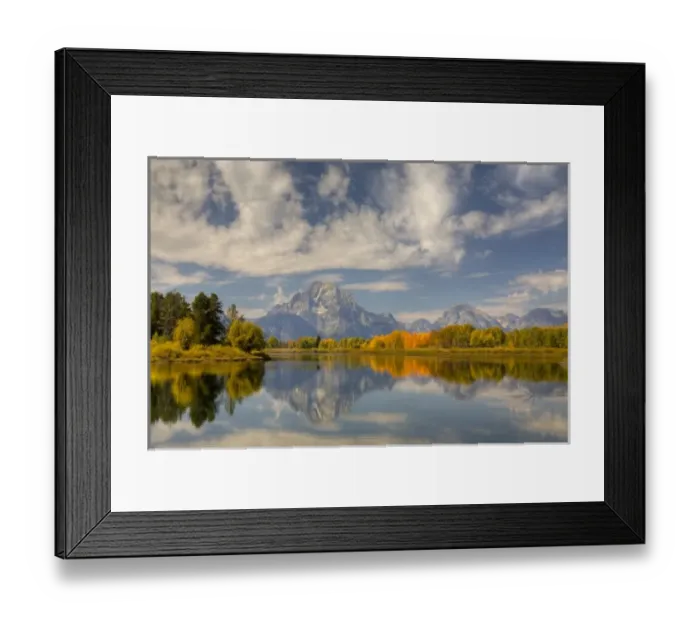 Framed Print : WY, Grand Teton National Park, Teton Range with Mount Moran and Snake River Framed Print : WY, Grand Teton National Park, Teton Range with Mount Moran and Snake River