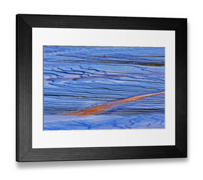 Framed Print : Pattern in bacterial mat around perimeter of Grand Prismatic Spring, Midway Geyser Basin Framed Print : Pattern in bacterial mat around perimeter of Grand Prismatic Spring, Midway Geyser Basin