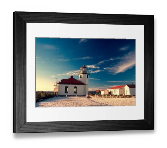 Framed Print : Alki Point Lighthouse in Seattle, Washington Framed Print : Alki Point Lighthouse in Seattle, Washington