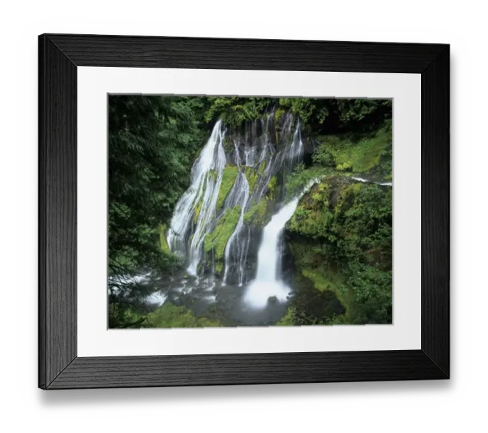 Framed Print : WA, Gifford Pinchot NF, Panther Creek Falls, waterfall from Panther Creek with a Framed Print : WA, Gifford Pinchot NF, Panther Creek Falls, waterfall from Panther Creek with a